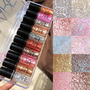 FLARE Professional Makeup Glitter Eyeliner - 10 pcs