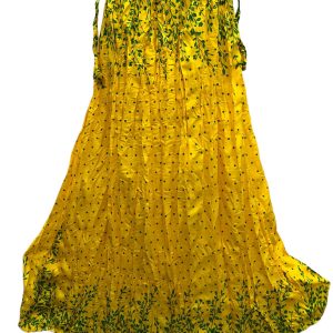 Regular Use Long Skirt For Girls. print yellow