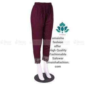 China Soft Linen Fashionable Cigare-tte C-Kat Pants for Woman Coffee