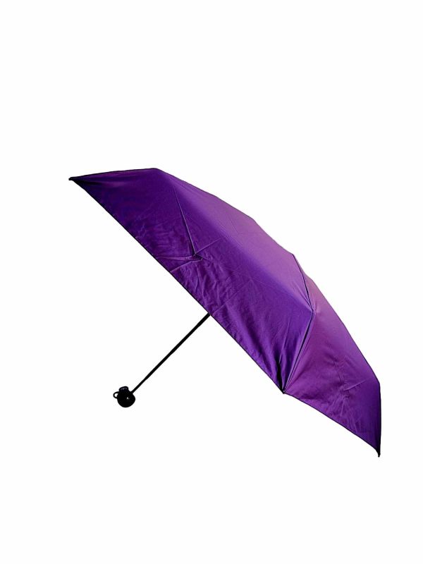 7" Mini Folding Capsule Umbrella With Cute Capsule Case. Purple - Image 3