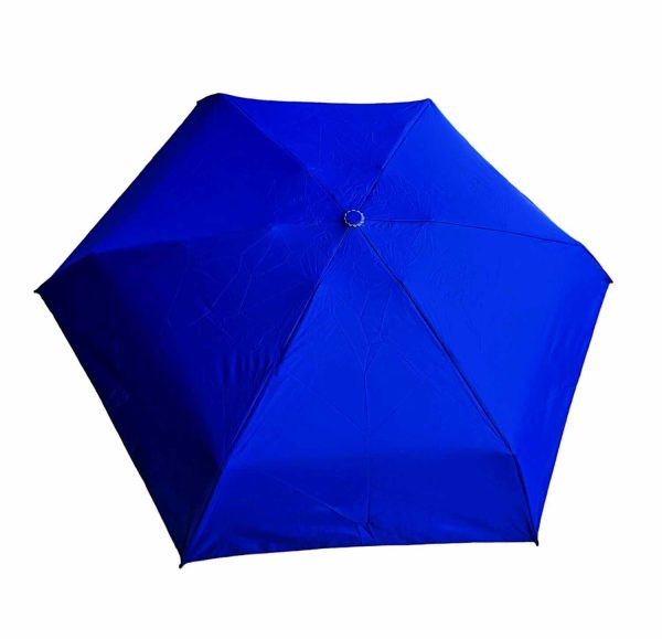 7" Mini Folding Capsule Umbrella With Cute Capsule Case. Deep Blue - Image 2