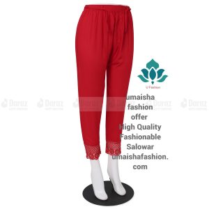 China Soft Linen Fashionable Cigare-tte C-Kat Pants for Woman Red