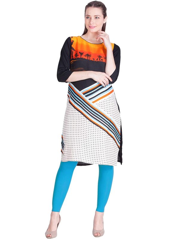 Free Size Stretchable Ankle Length Cotton Leggings Ties Pant Pest - Image 2