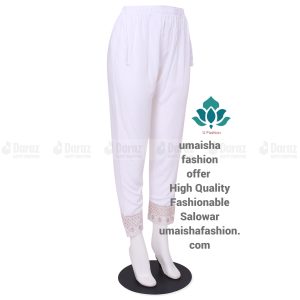 China Soft Linen Fashionable Cigare-tte C-Kat Pants for Woman White