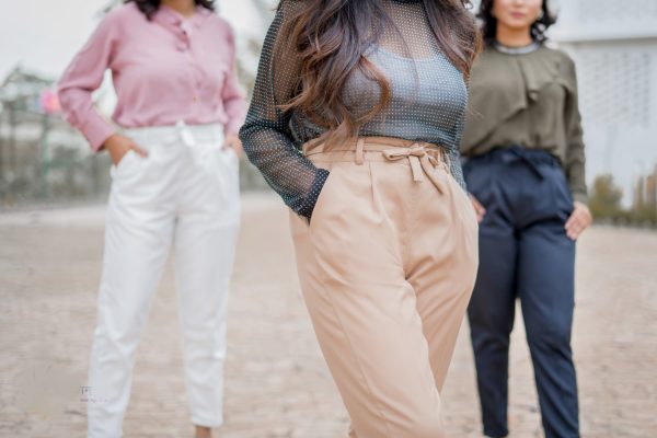Ladies Formal Pant Brown - Image 2