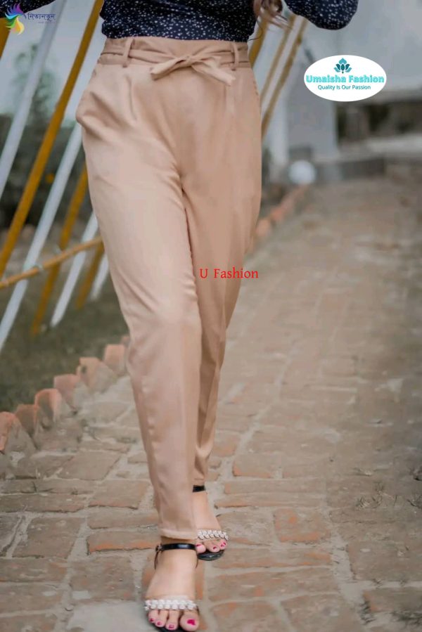 Ladies Formal Pant Brown