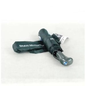 BMW Motorsport Auto Open Three Folding 10 Ribs UV Block Layer Windproof Dual Sunny and Rainy Umbrella