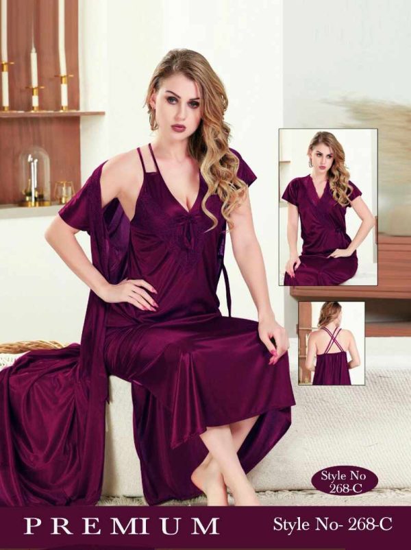 Nightwear 02 pieces beautiful princess sleepwear fairy nightdress. Jam color