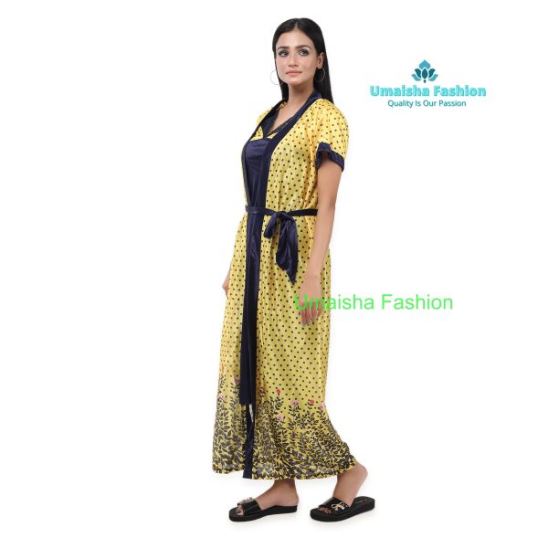 Comfortable Day And Night Wear Luxurious 2 Part Print Nightdress. - Image 3