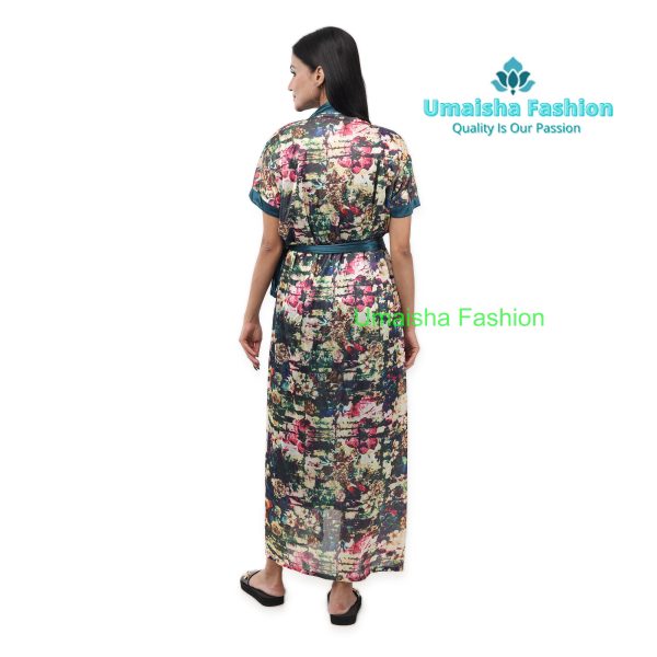 Comfortable Day And Night Wear Luxurious 2 Part Print Nightdress. - Image 5