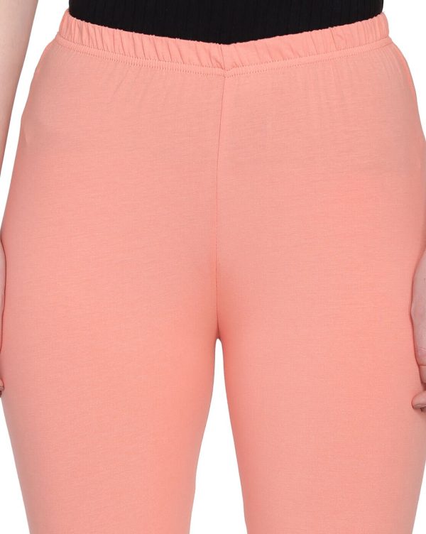 Free Size Stretchable Cotton Leggings For Woman. Bangi Color - Image 7