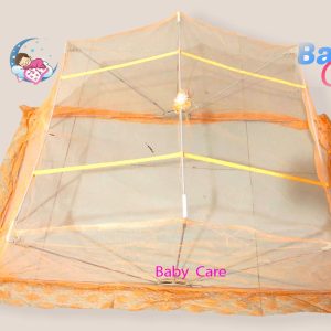 High Quality Folding Mosquito Net For Baby. Size ( 40" * 26" ) Orange