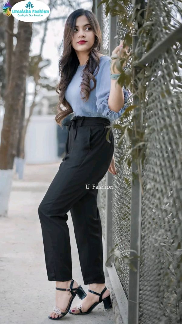 Nijeke Notun Looks Dite Western Fashion Ladies Stylish Cotton Formal Pants. - Image 3