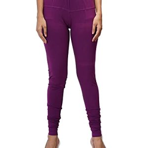 Free Size Stretchable Cotton Leggings For Woman. Purple