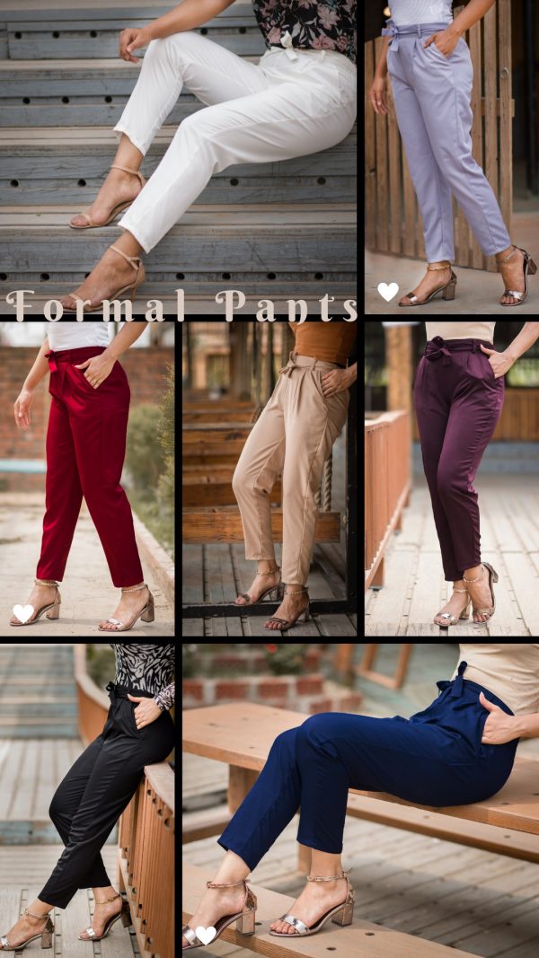 Nijeke Notun Looks Dite Western Fashion Ladies Stylish Cotton Formal Pants. - Image 2
