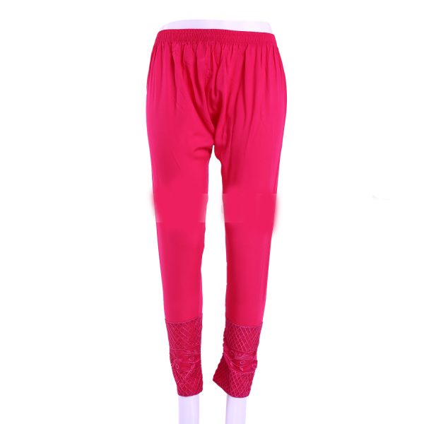 China Soft Linen Party Wear Cigare-tte C-Kat Salwar Pants for Woman. Magenta - Image 3