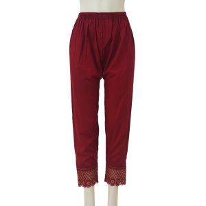 China Soft Linen Fashionable Cigare-tte C-Kat Pants for Woman. Maroon