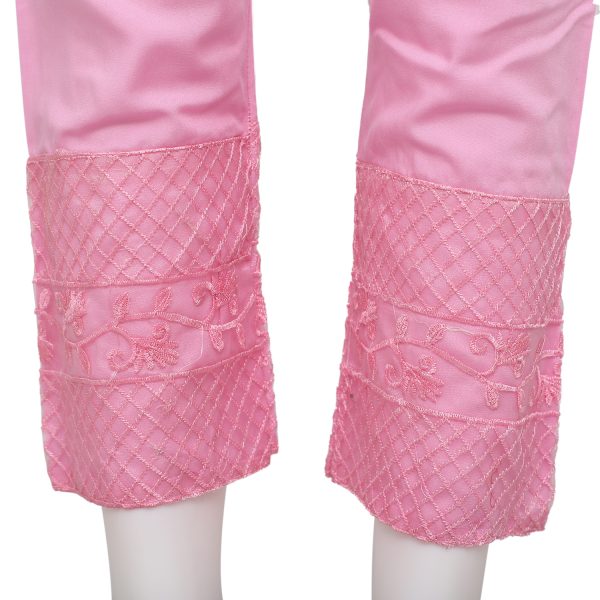 China Soft Linen Party Wear Cigare-tte C-Kat Salwar Pants for Woman. Baby Pink - Image 3