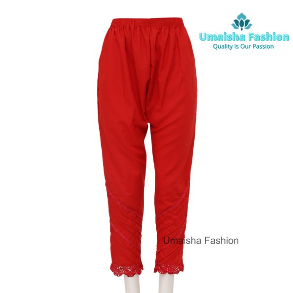 মেয়েদের জন্য সুতি কাপরের পাজামা । Red