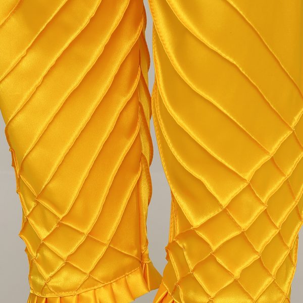 China Silk Bottom Box Design C-Kat Salwar Pyjama Pants for Woman. Yellow - Image 4