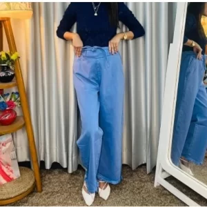 Denim Plazzo pant Stylish new Trendy look Jeans Pant For Women