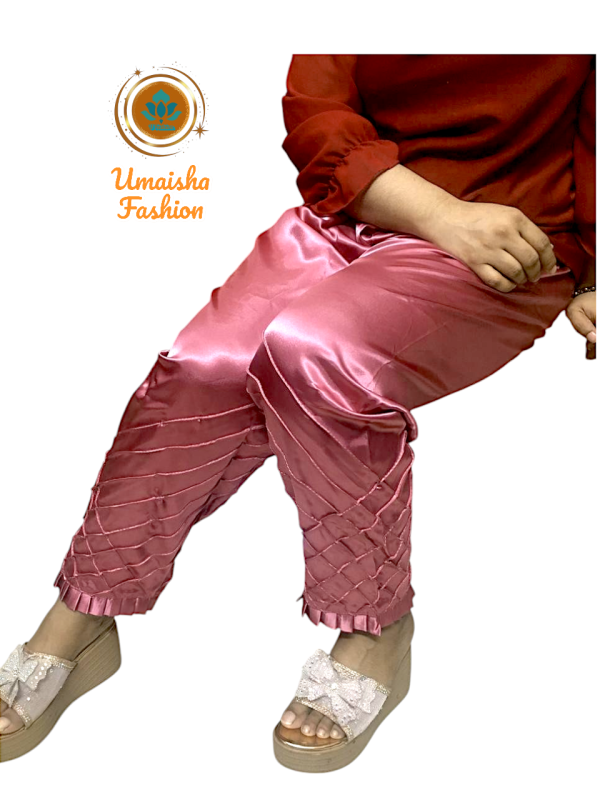 চায়না সিল্ক কাপড়ের মেয়েদের পায়জামা . - Image 5