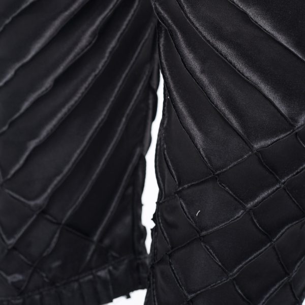 China Silk Bottom Box Design C-Kat Salwar Pyjama Pants for Woman. Black - Image 5