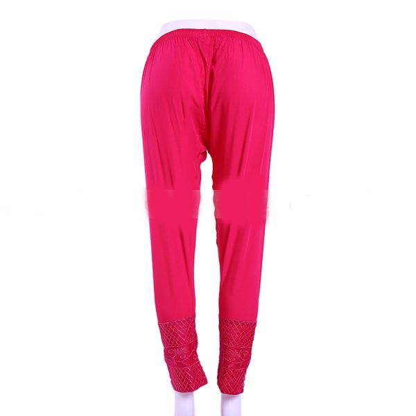 China Soft Linen Party Wear Cigare-tte C-Kat Salwar Pants for Woman. Magenta - Image 5