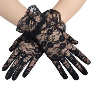 Lace Full Finger hand socks for women premium net wedding Hand Gloves