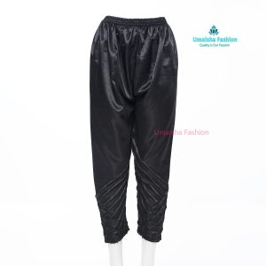 China Silk Bottom Box Design C-Kat Salwar Pyjama Pants for Woman. Black