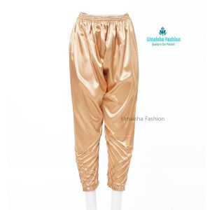 China Silk Bottom Box Design C-Kat Salwar Pyjama Pants for Woman. Golden