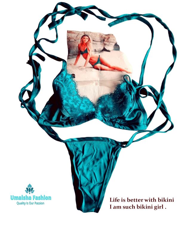 Swimsuit bikini set for woman. Green