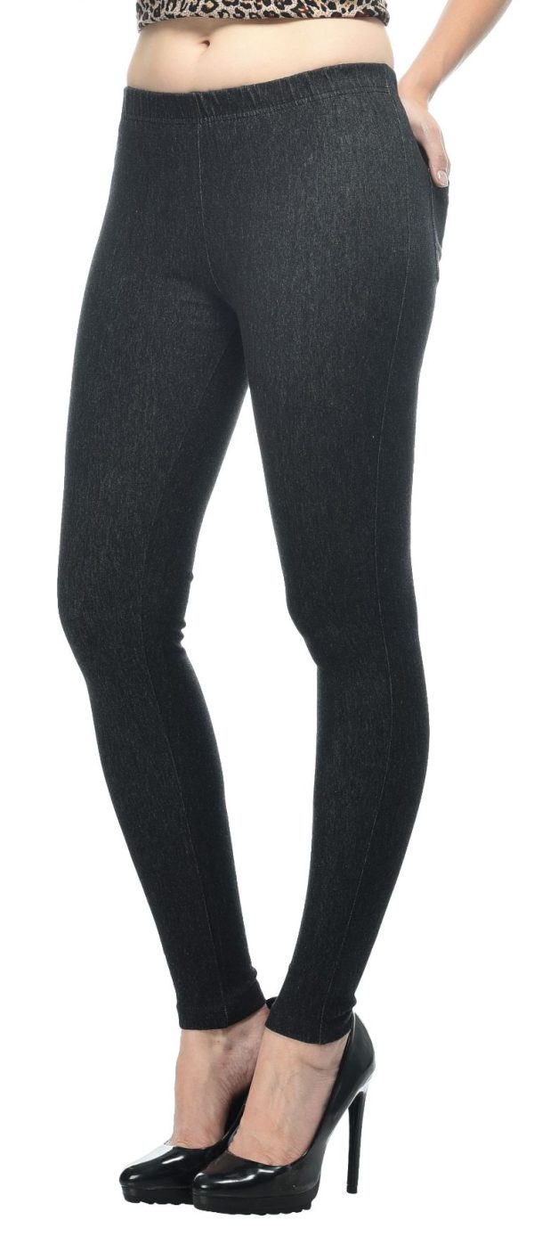 Denim Leggings Ties Pant For Woman. - Image 3