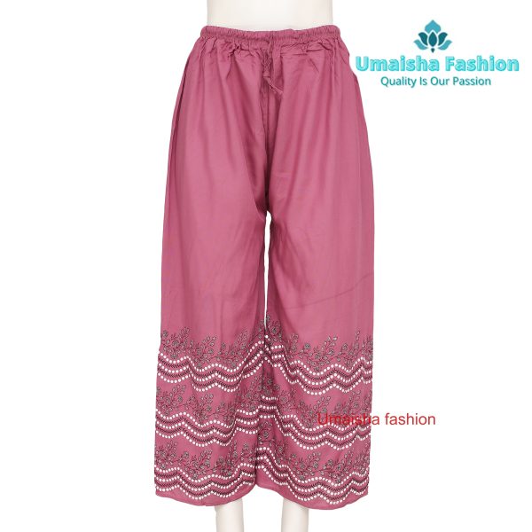 Women Print Plazzo Pants Summer Loose Casual Wear Palazzo 3pcs Combo . - Image 10