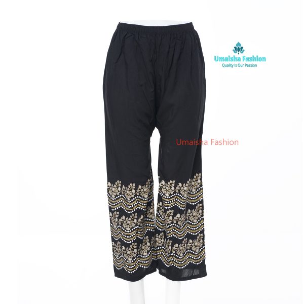 Women Print Plazzo Pants Summer Loose Casual Wear Palazzo 3pcs Combo . - Image 3