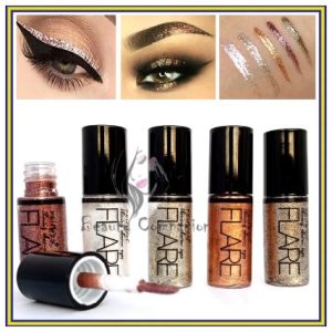 Flare Glitter Eyeliner & Eyeshadow, Professional Makeup Glitter for Eyes (5 pcs Set) 𝗔𝘂𝘁𝗵𝗲𝗻𝘁𝗶𝗰