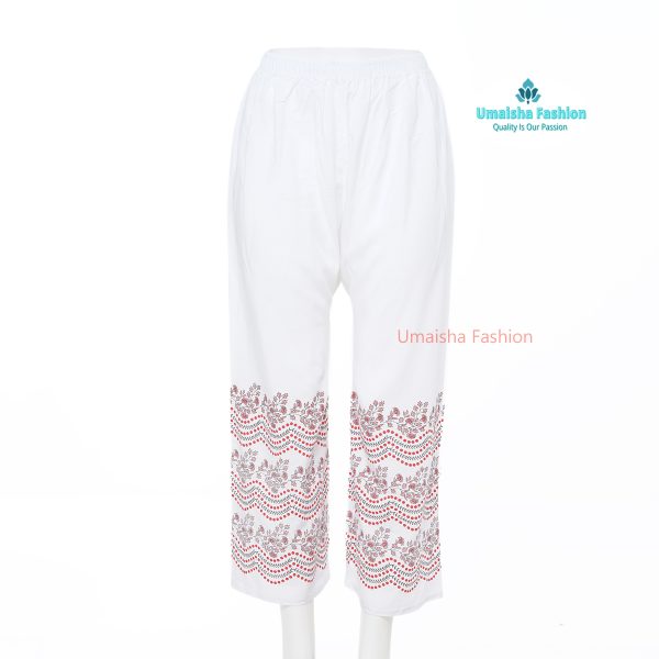 Women Print Plazzo Pants Summer Loose Casual Wear Palazzo 3pcs Combo . - Image 9