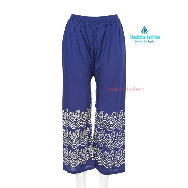 Women Print Plazzo Pants Summer Loose Casual Wear Palazzo 3pcs Combo . - Image 8