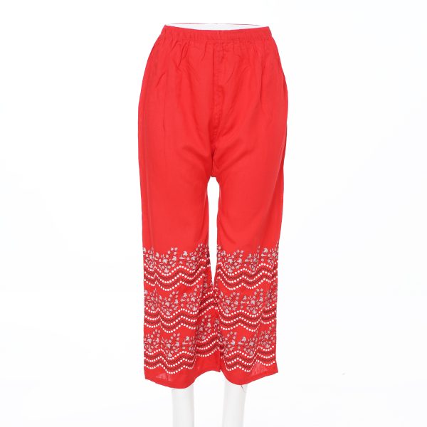 Women Print Plazzo Pants Summer Loose Casual Wear Palazzo 3pcs Combo . - Image 4