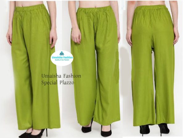 Women Plazzo Pants Summer Loose Casual Wear Palazzo 3pcs Combo . - Image 6