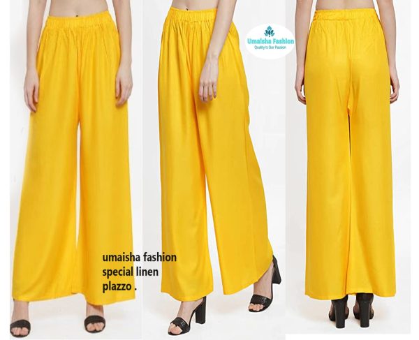 Women Plazzo Pants Summer Loose Casual Wear Palazzo 3pcs Combo . - Image 16