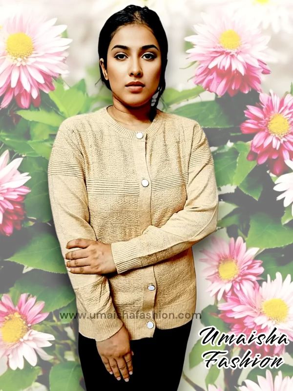 Stylish comfortable and warm sweater for woman.pbd Brown