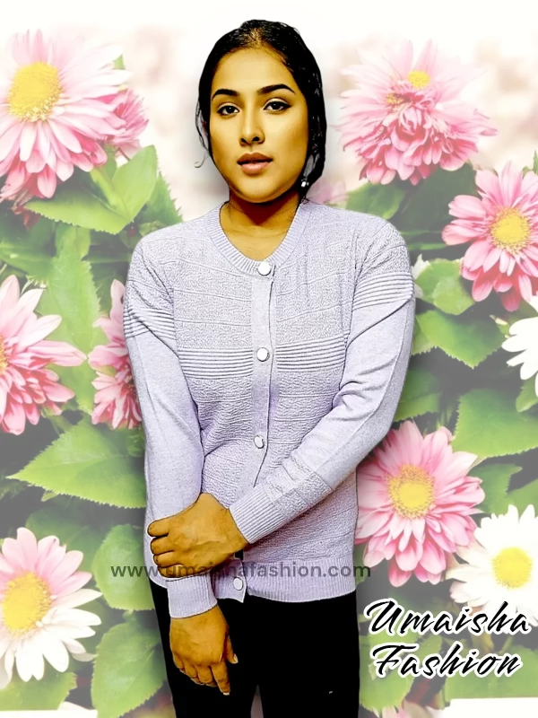 Stylish comfortable and warm sweater for woman. pbd Light Purple