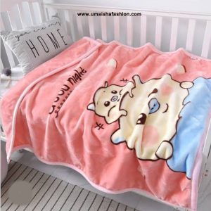 BABY CARE Fleece Winter Blanket for Newborn to 3 Years Baby Extra Soft Warm Fluffy Cozy Double Layered ( Long-52" Wide-40") .