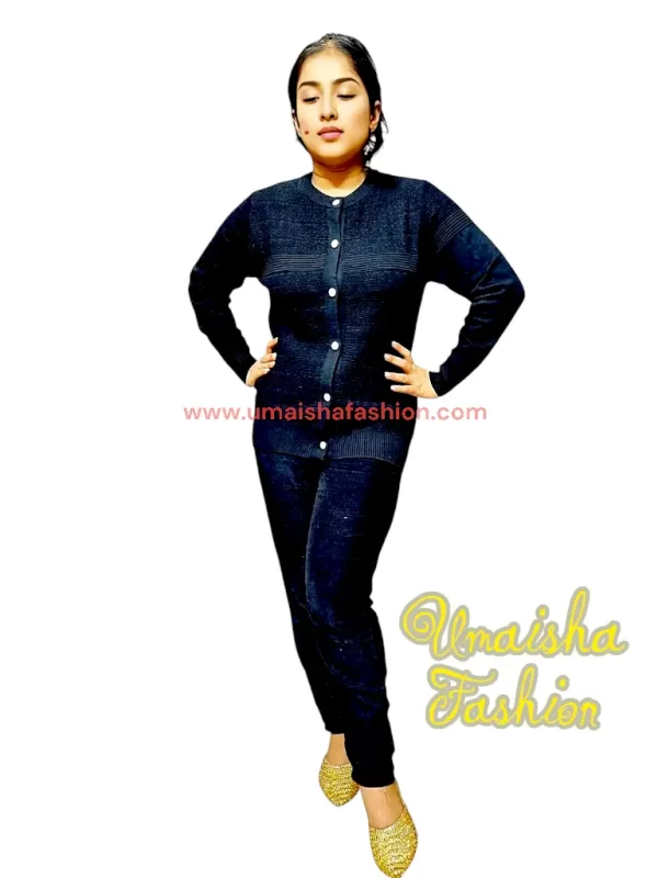 Stylish comfortable and warm sweater for woman.pbd Black - Image 3