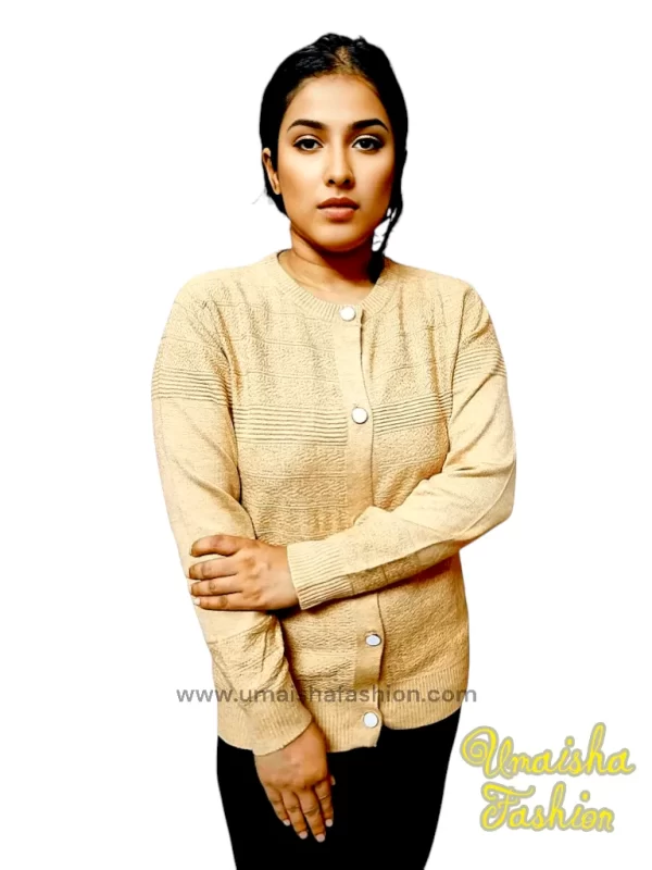 Stylish comfortable and warm sweater for woman.pbd Brown - Image 2