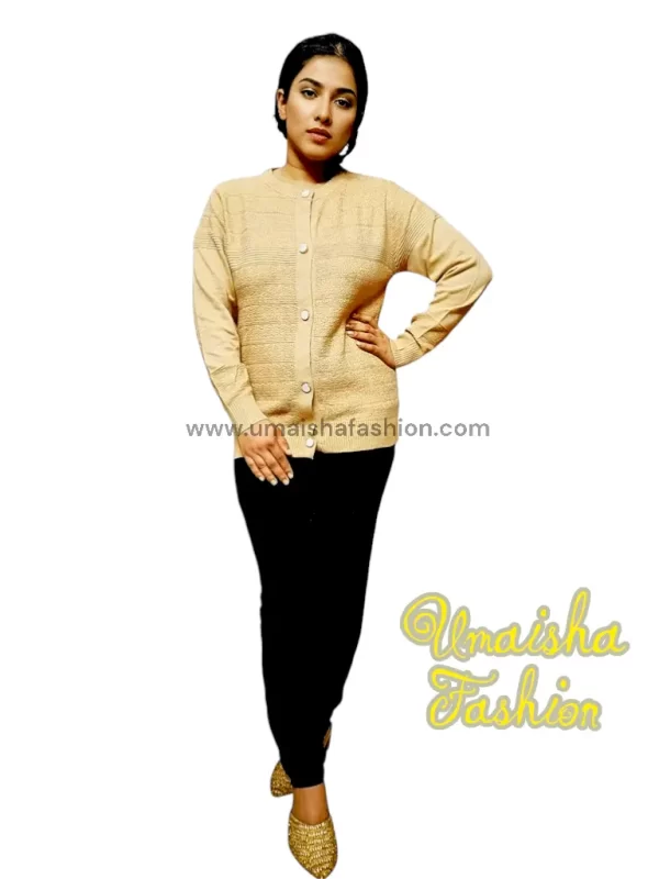 Stylish comfortable and warm sweater for woman.pbd Brown - Image 4