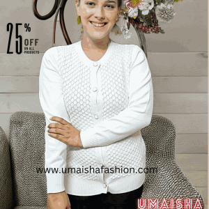 Umaisha Fashion Fish new collection stylish comfortable sweater for woman. White