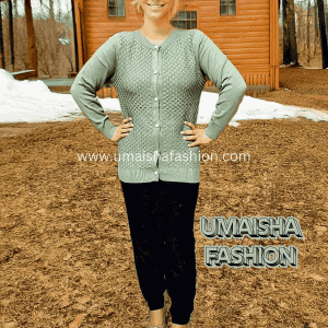 Umaisha Fashion Fish new collection stylish comfortable sweater for woman. Light Green