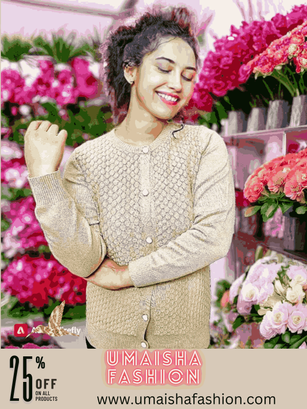 Umaisha Fashion Fish new collection stylish comfortable sweater for woman. Brown